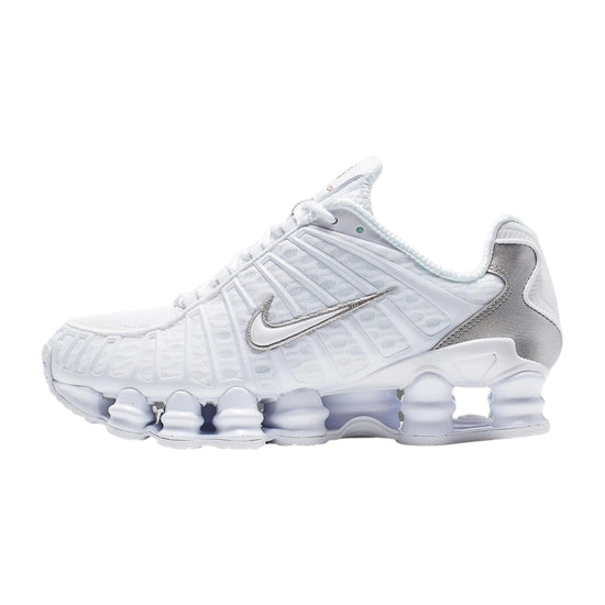 Nike Shox TL White Metallic Silver Max Orange (Women's)