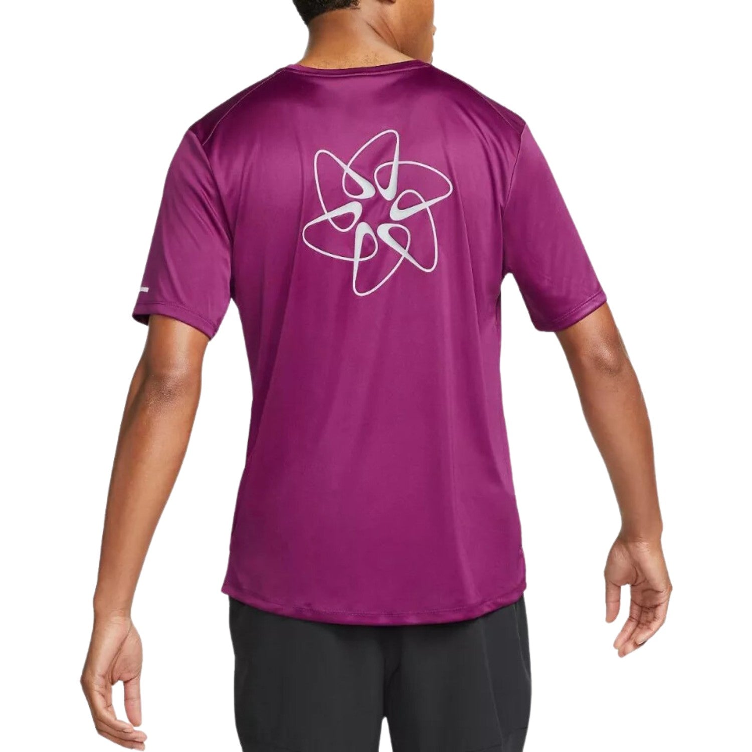 Nike Dri-fit Uv Run Division Miler Graphic Short Sleeves Tee Mens Style : Dm4711