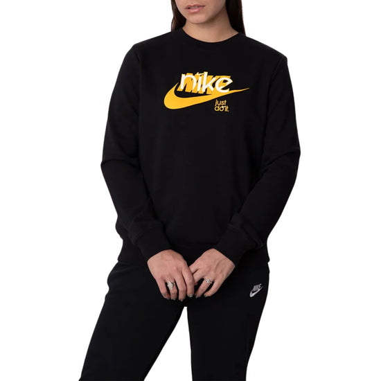Nike Sportswear Club Fleece French Terry Crew Neck Sweater Womens Style : Fn3628