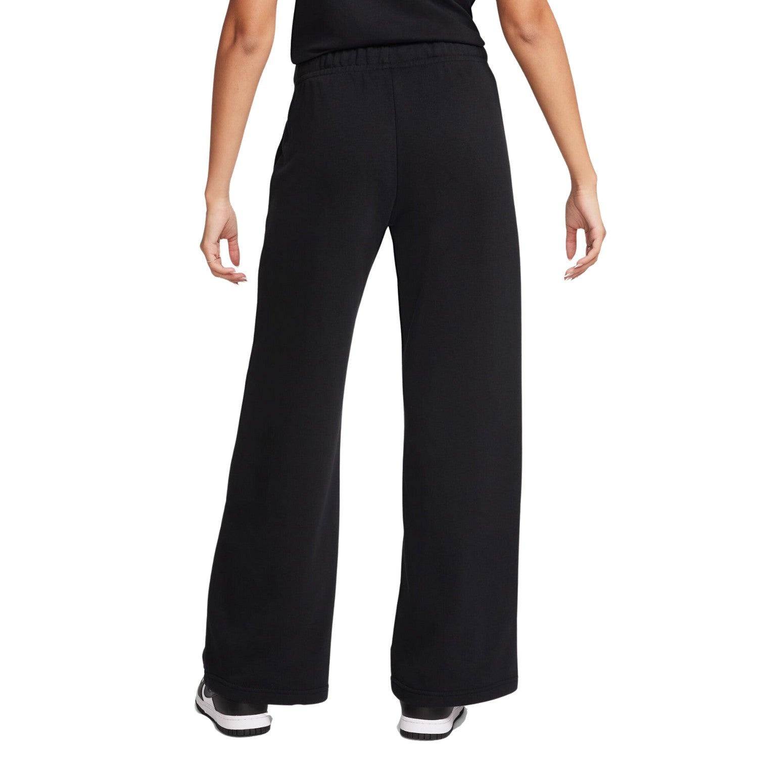 Nike Sportswear Club Fleece Women's Wide Leg Mid Rise Graphic French Terry Pants Womens Style : FN3634