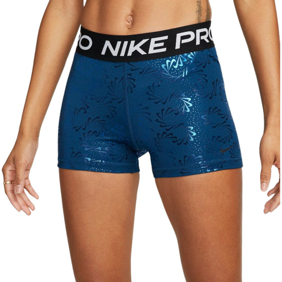 Nike Pro Womens Dri-fit Mid Rise 3 Inch Printed Shorts Womens Style : Dq6232