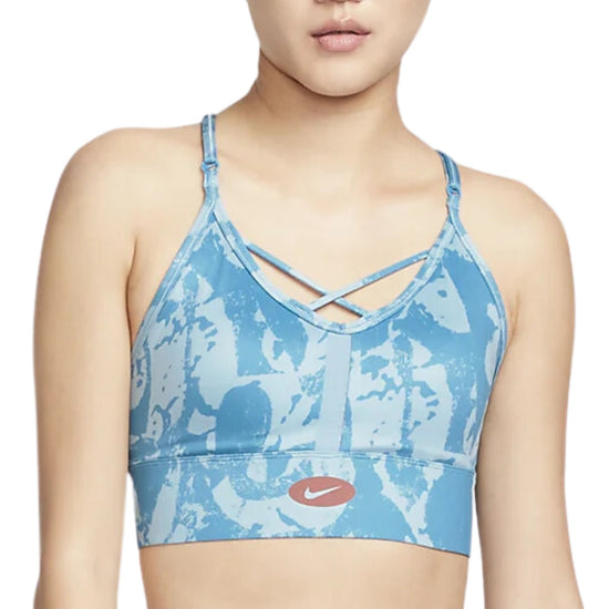Nike Womens Dri-fit Indy Icon Clash All Over Print Padded Sports Bra Womens Style : Dm0668