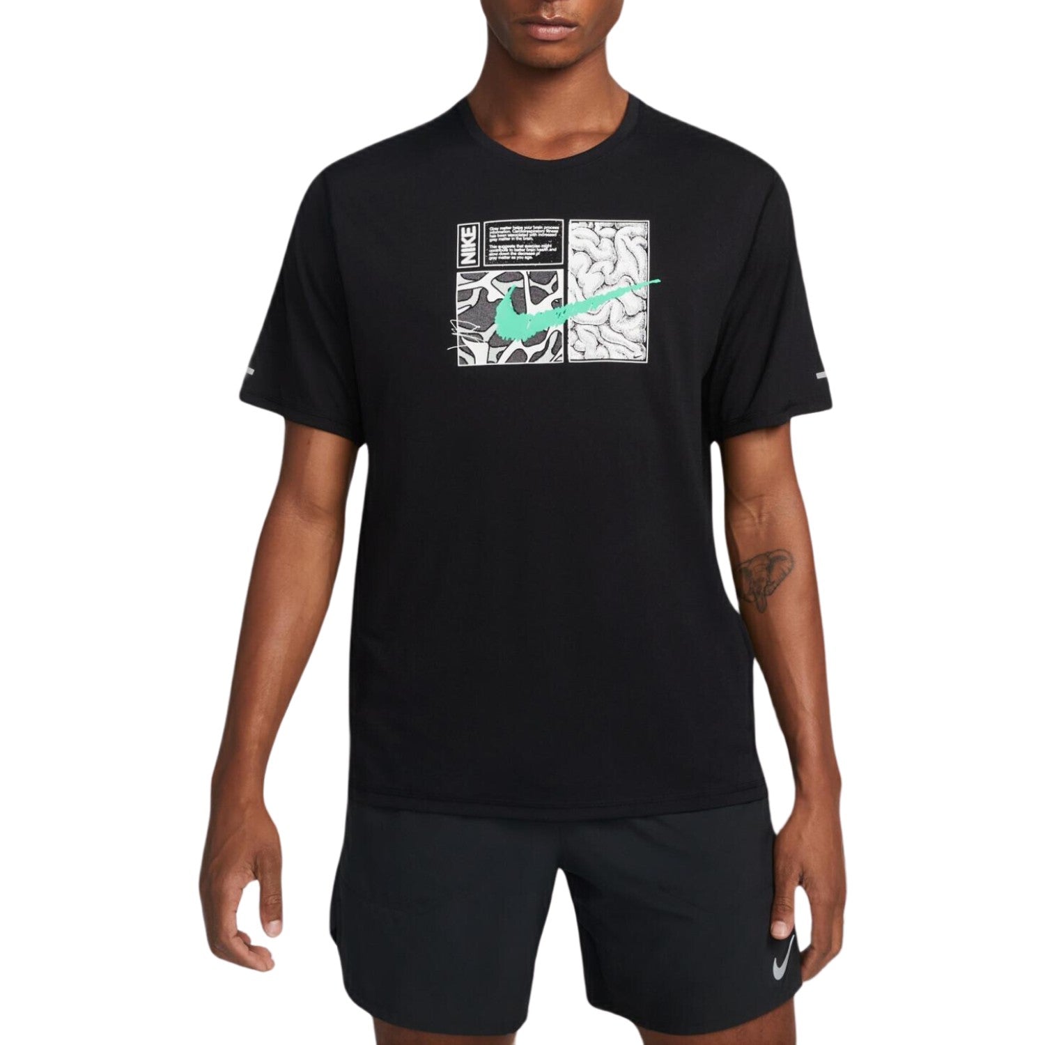 Nike Mens Dri-fit Miler Dye Short Sleeves Tee Mens Style : Dq6508