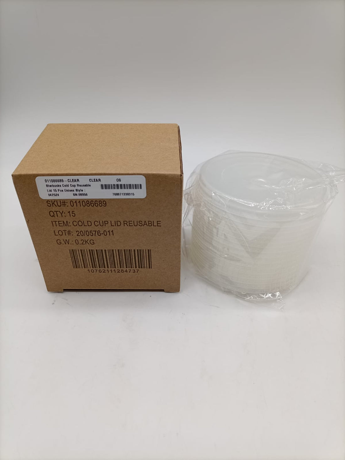 Starbucks Cold Cup Reusable Lid 15 Pcs Unisex Style : 011086689