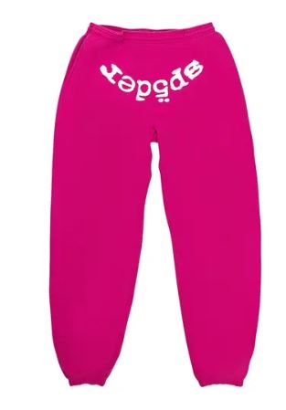 Sp5der Web V2 Sweatpants (White Text) Mens Style : M01ss002w2pw