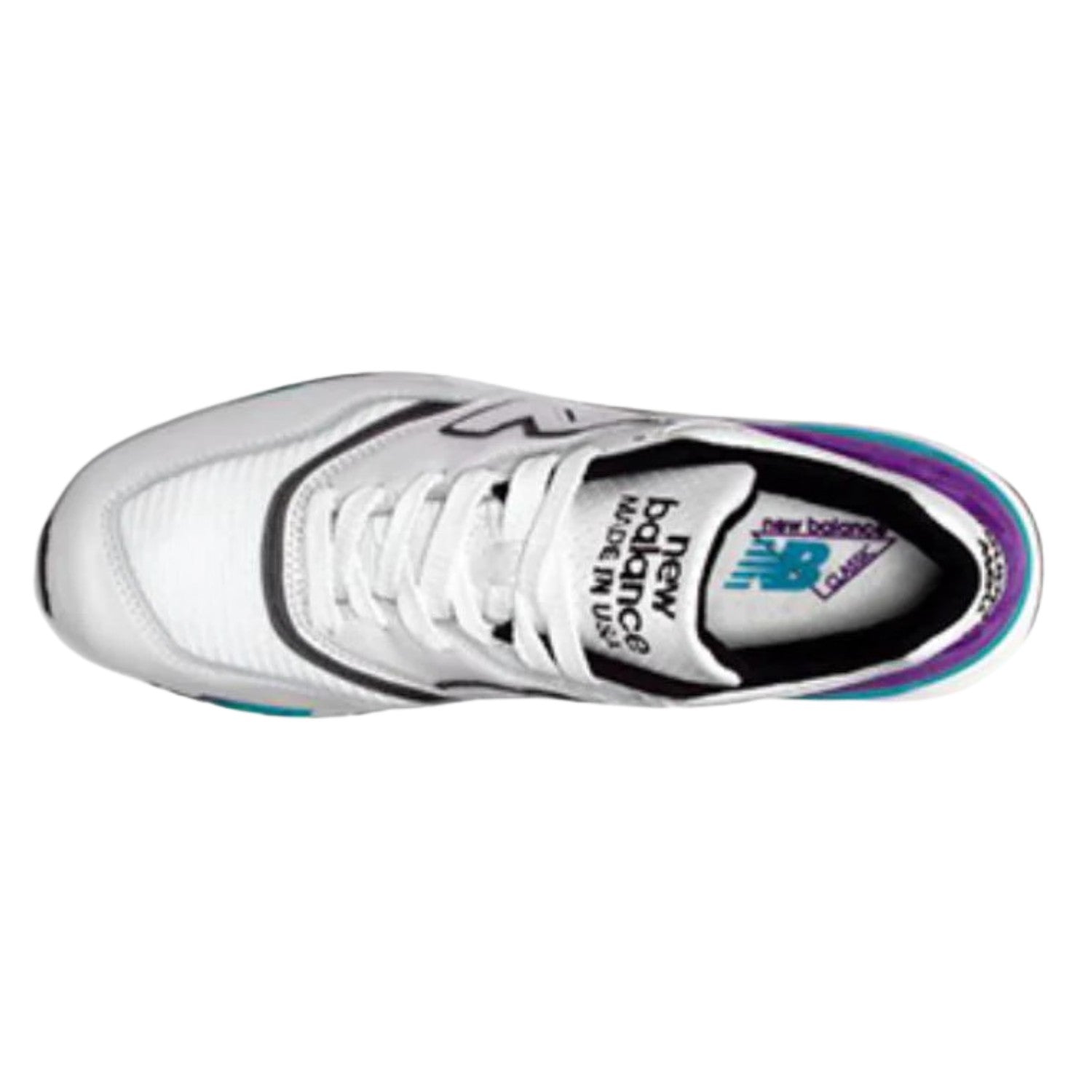 New Balance 997 White Purple Teal