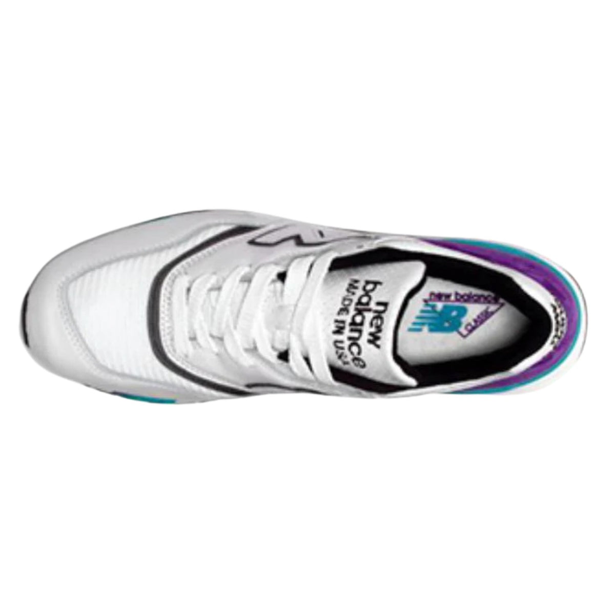 New Balance 997 White Purple Teal