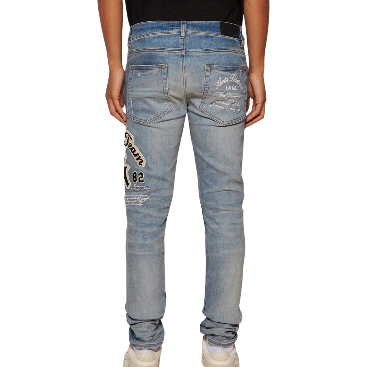 Amiri Dream Team Skinny Jeans Mens Style : Amdnsy1065