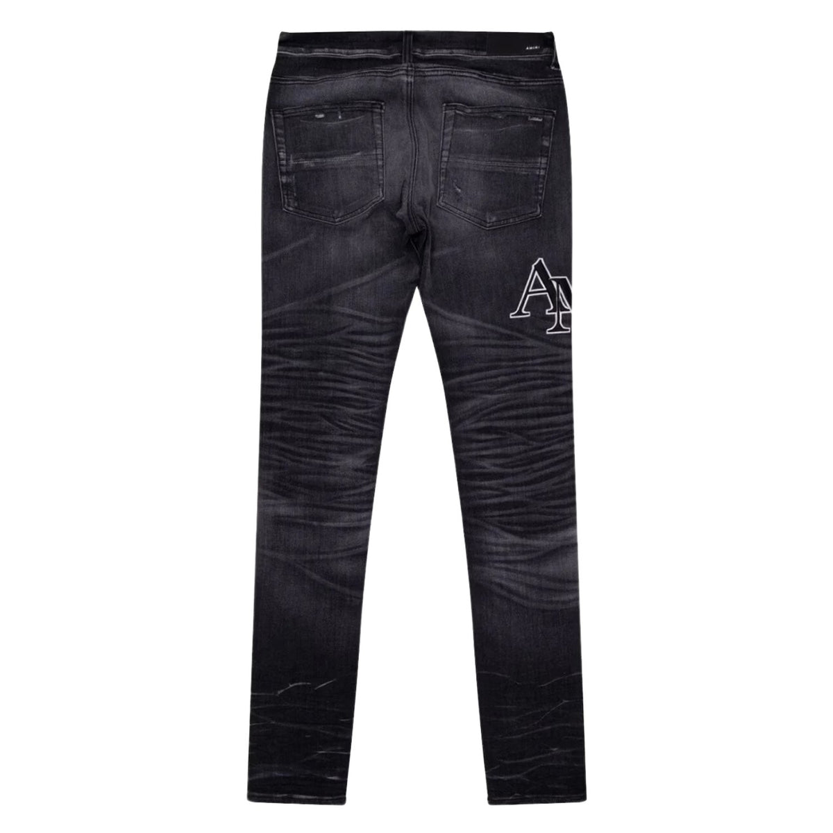 Amiri Straggered Logo Jeans Mens Style : Amdnsy1060
