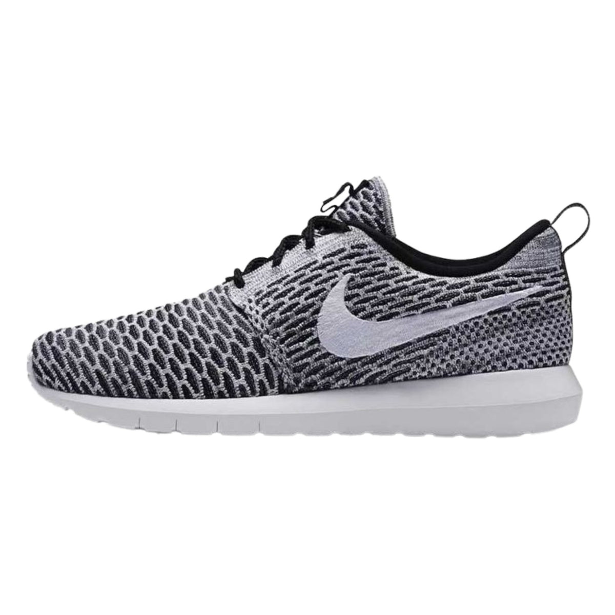 Nike Roshe Run Flyknit Black White