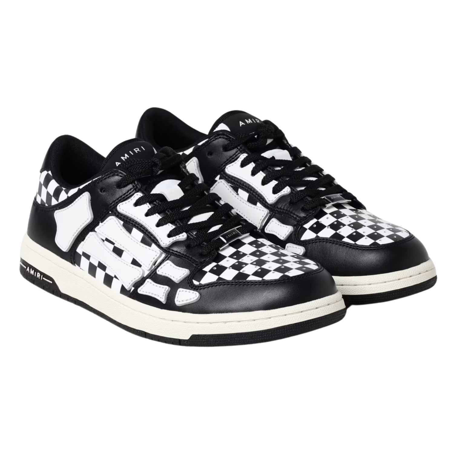 Amiri Checkered Skel Top Low  Mens Style : Amfosr1032