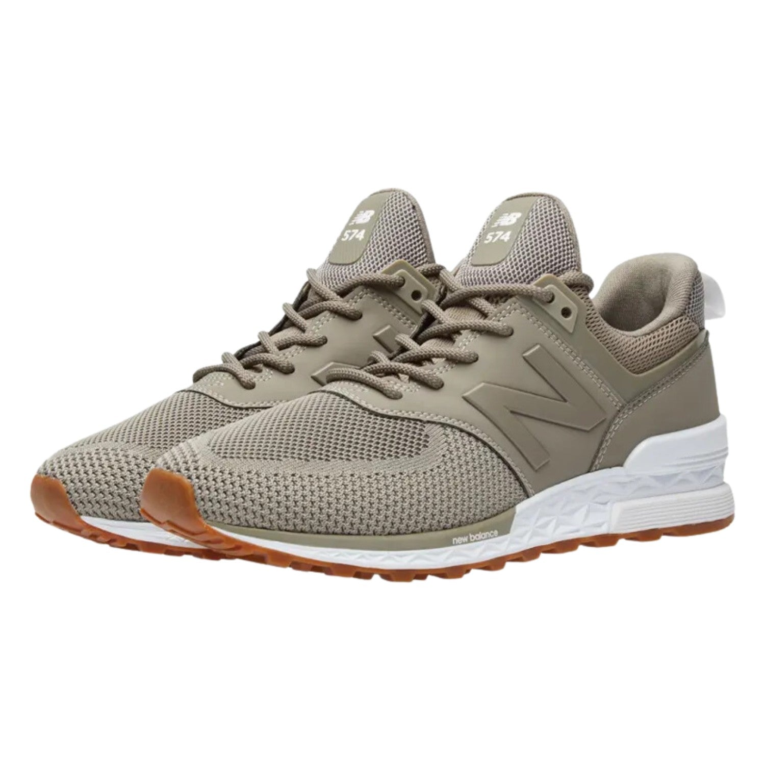 New Balance 574 Dark Grey White Gum