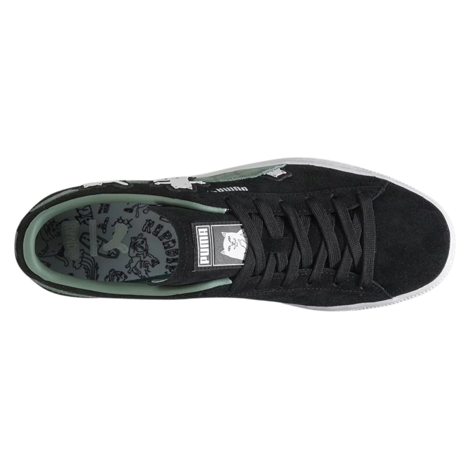 Puma Suede Black Ripndip Mens Style : 393872