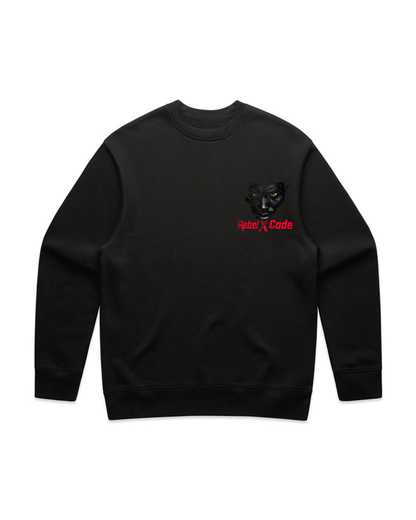 Rebel X Code Panther Gaze Crewneck Mens Style : Rxccrw008