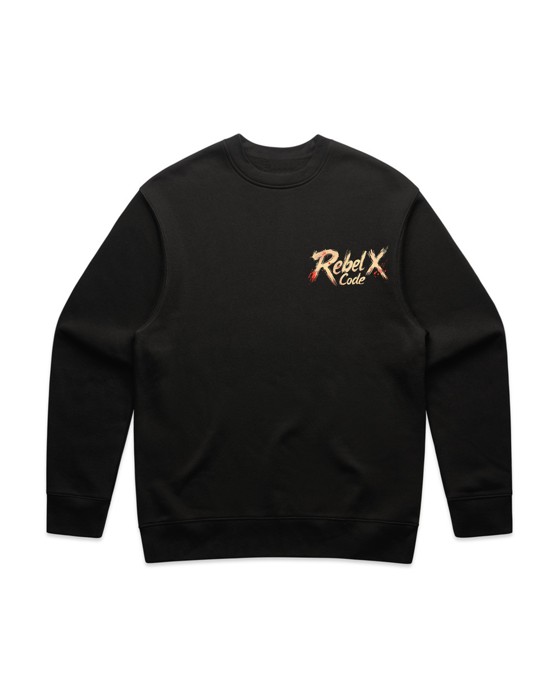 Rebel X Code Splatter Edge Crewneck Mens Style : Rxccrw016