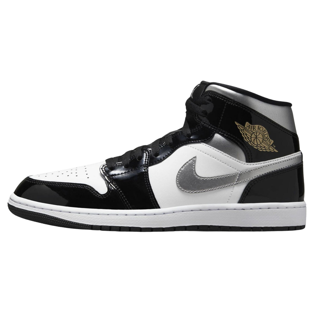 Jordan 1 Mid Se "Patent Black" Mens Style : Hv0789