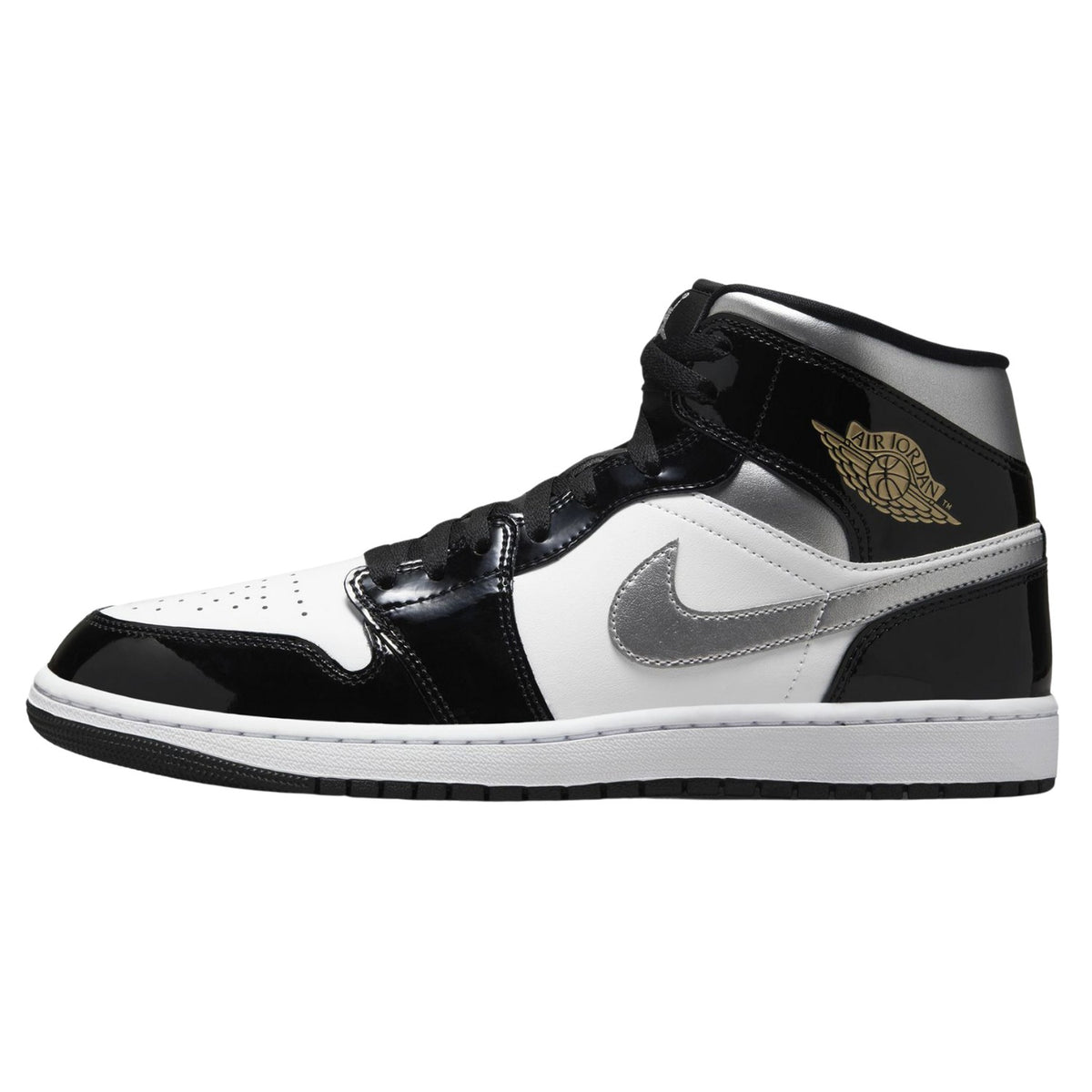 Jordan 1 Mid Se "Patent Black" Mens Style : Hv0789