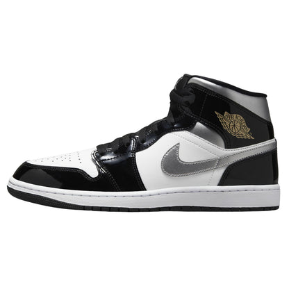 Jordan 1 Mid Se "Patent Black" Mens Style : Hv0789