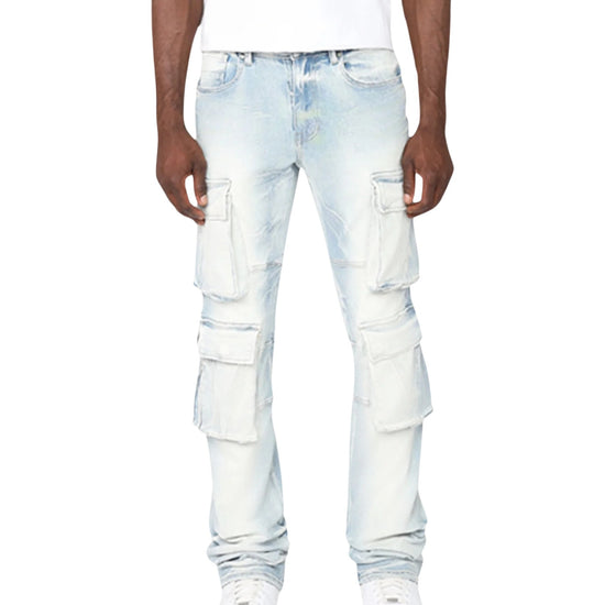 Smoke Rise Cargo Fashion Jeans Mens Style : Jp25143