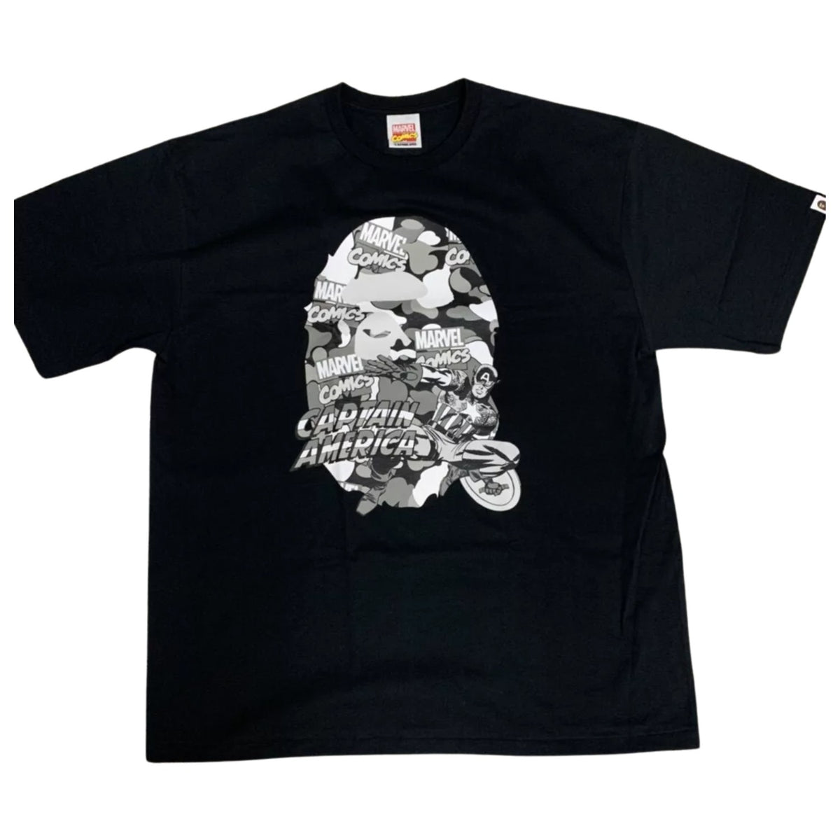 A Bathing Ape Marvel Crossover Team Usa Tee Mens Style : 1f23110929