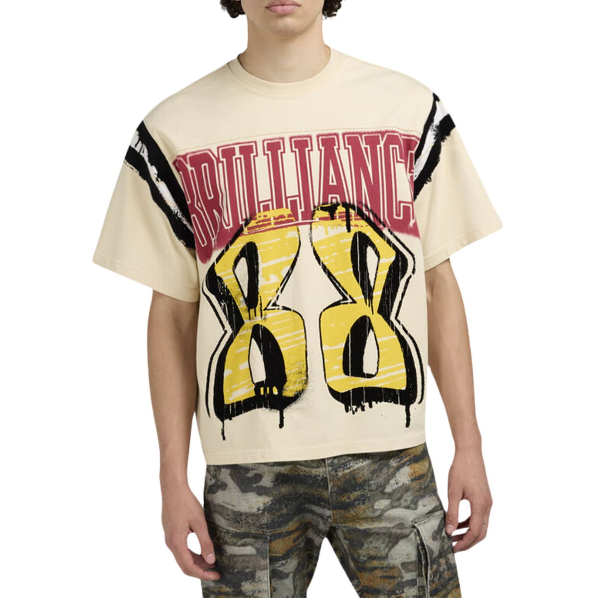 Smoke Rise Victory Flocking T-shirt Mens Style : Kt25578