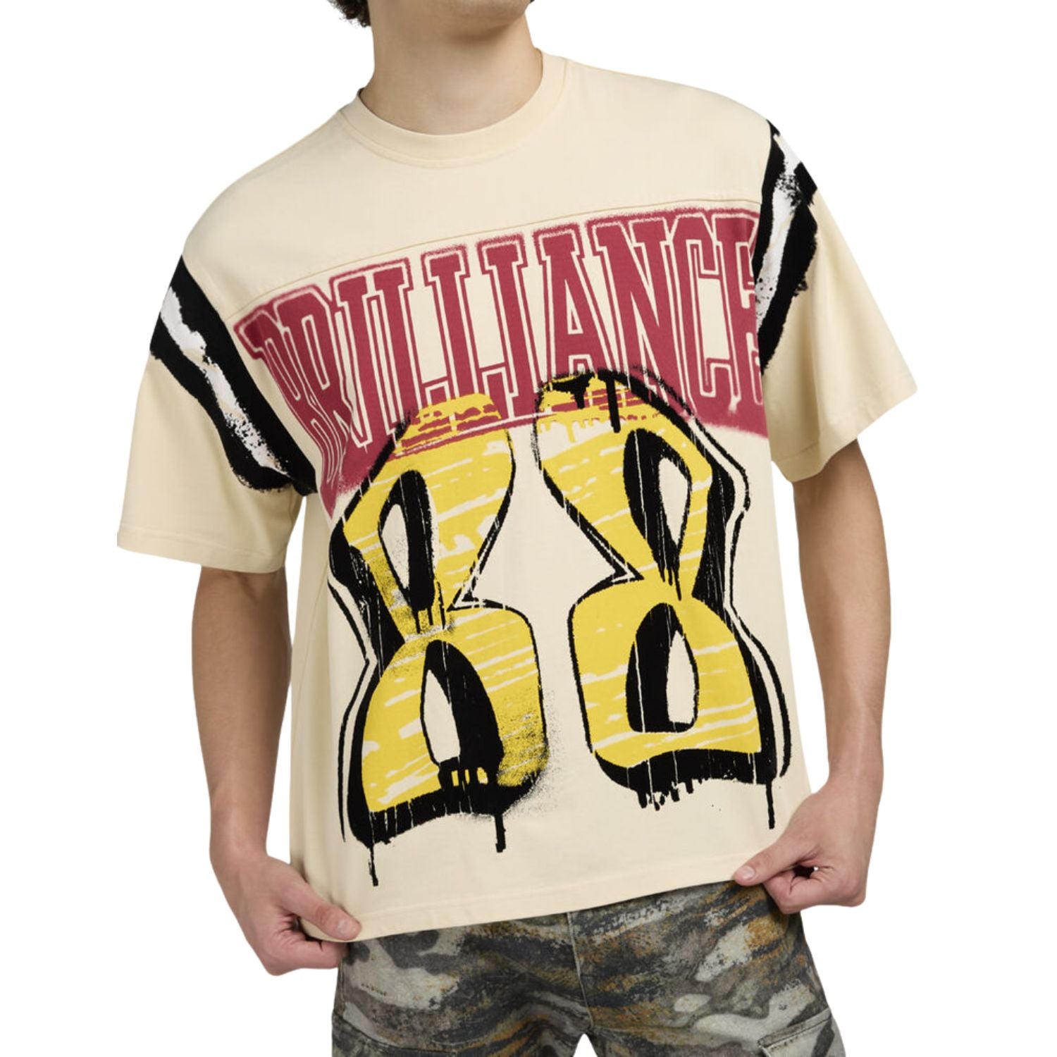 Smoke Rise Victory Flocking T-shirt Mens Style : Kt25578