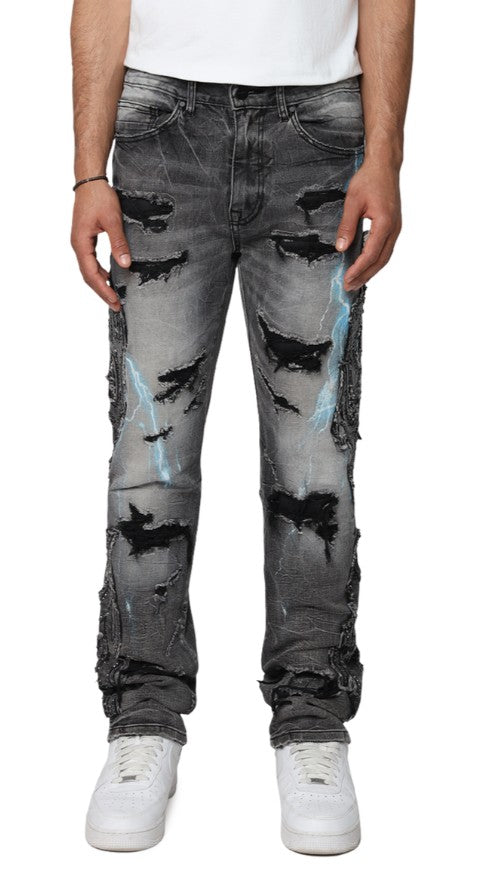 Smoke Rise Paradise Color Weft Jeans Mens Style : Jp25529