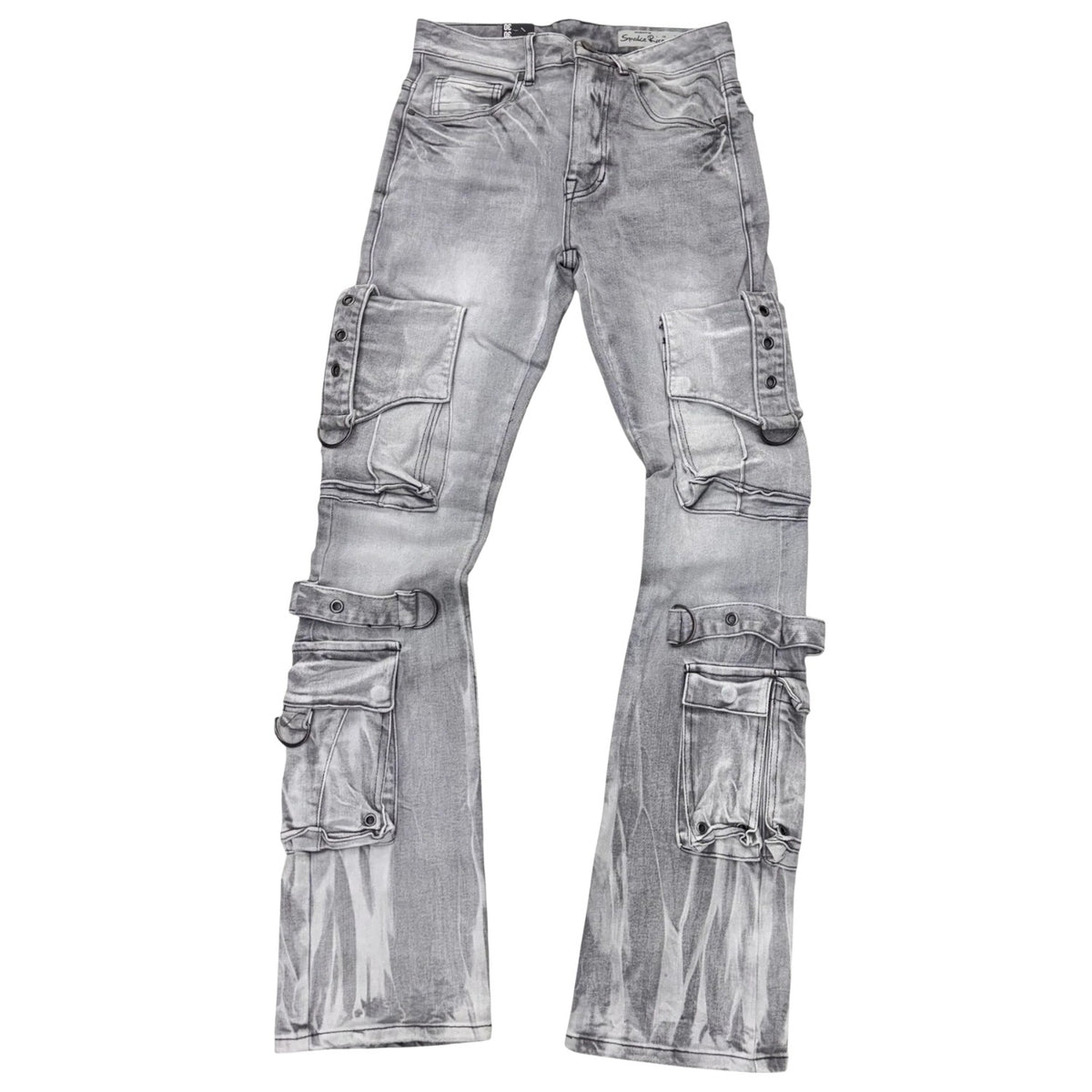 Smoke Rise Eyelet Cargo Jeans Mens Style : Jp25543