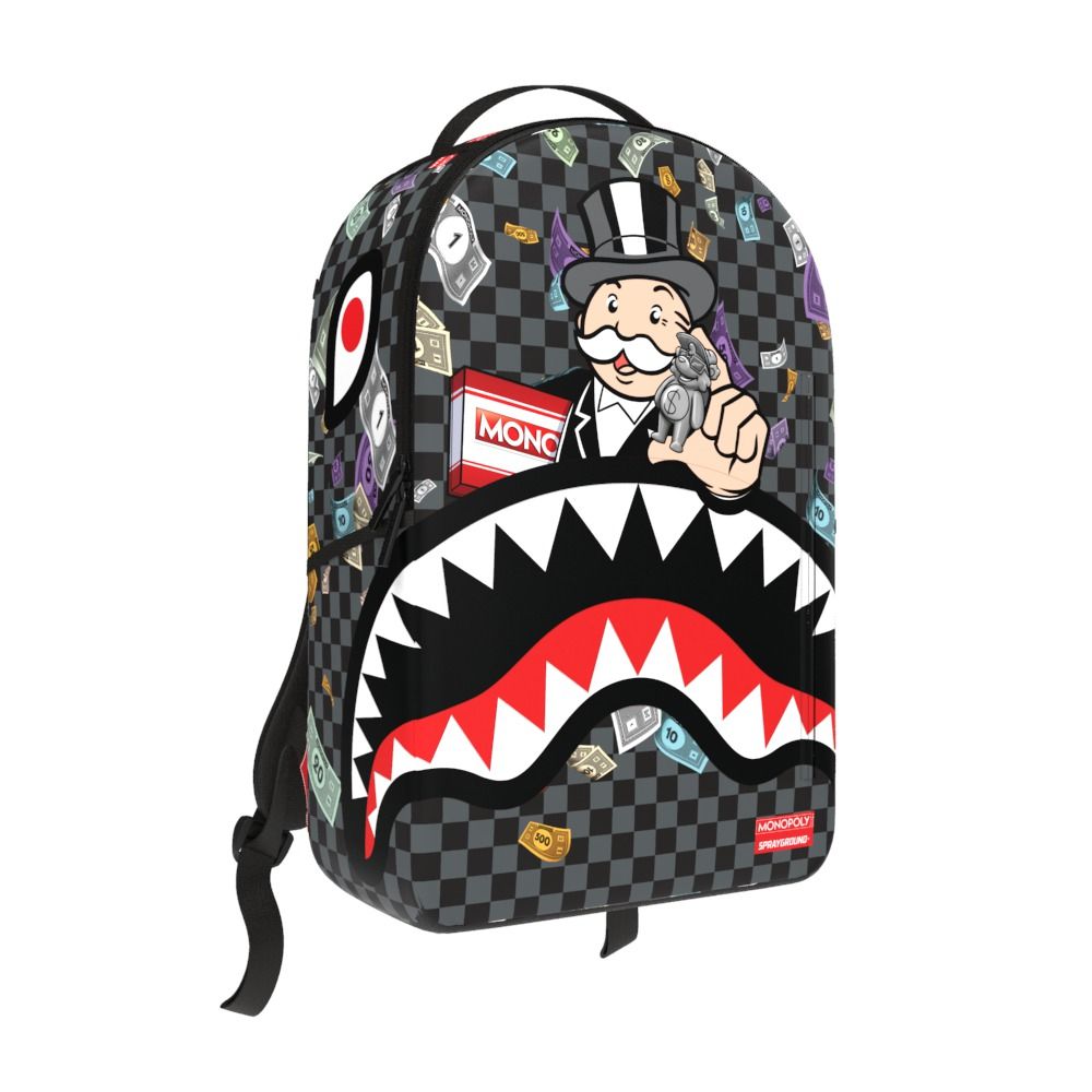 Sprayground Monopoly Shark Rich Backpack Unisex Style : 910b7118nsz