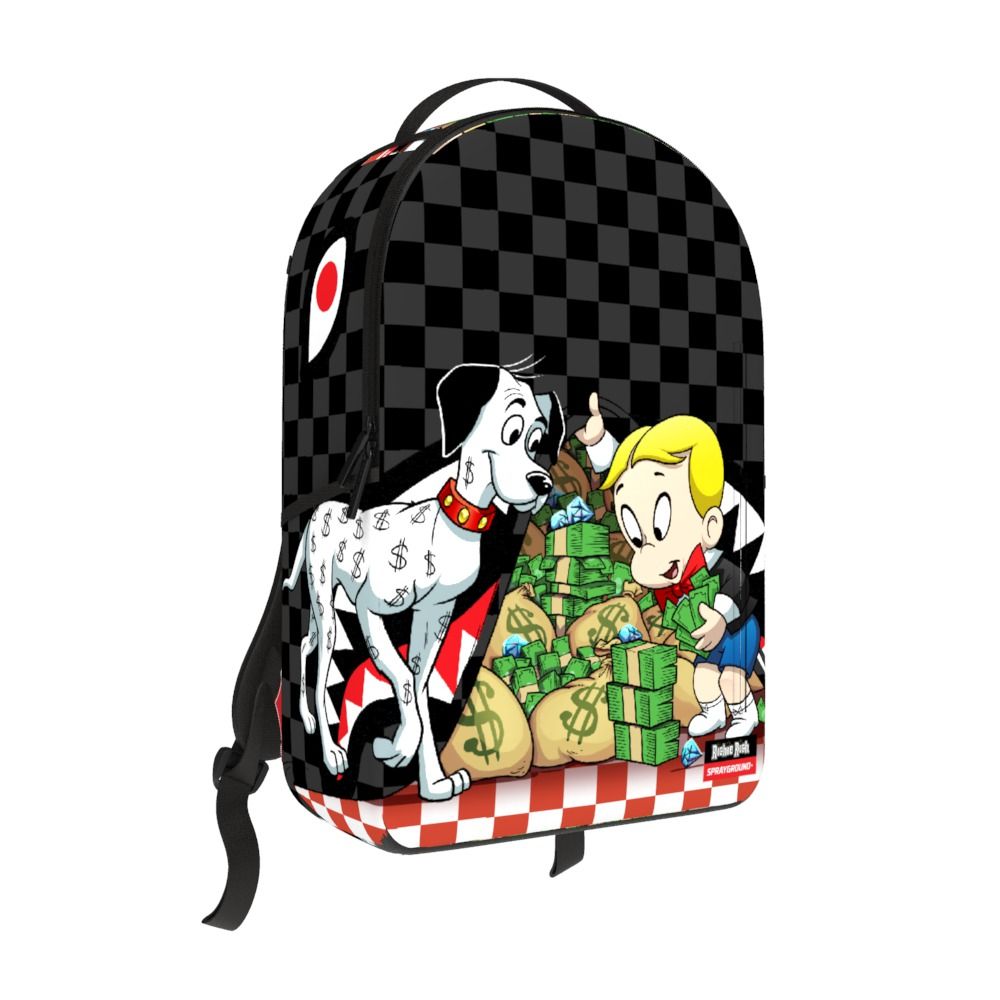 Sprayground Richie Rich Gold Sharkmouth Dlxsv Backpack Unisex Style : 910bb7756