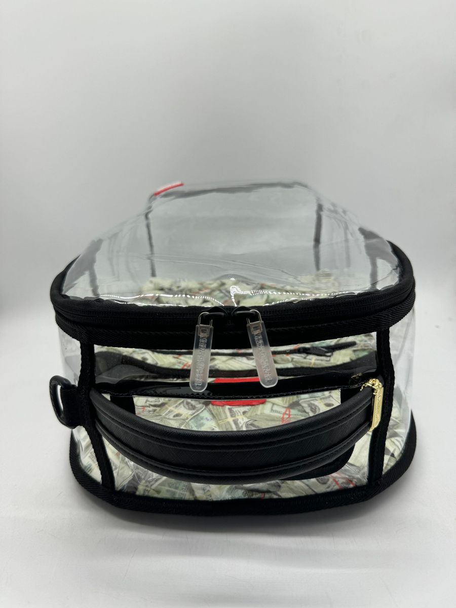 Sprayground Money Pile Dlxs Clear Backpack Unisex Style : 910b7750nsz