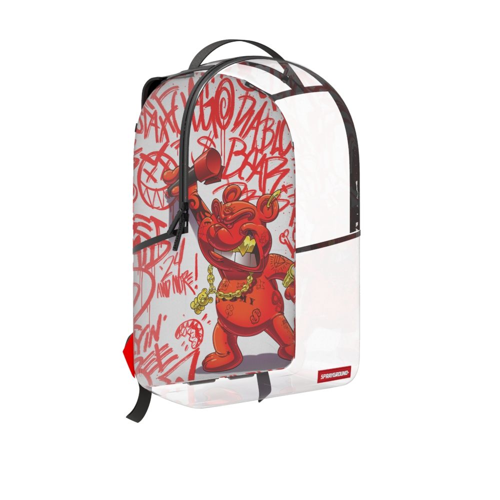 Sprayground Bear Grills Dlx Clear Backpack Unisex Style : 910b7768nsz