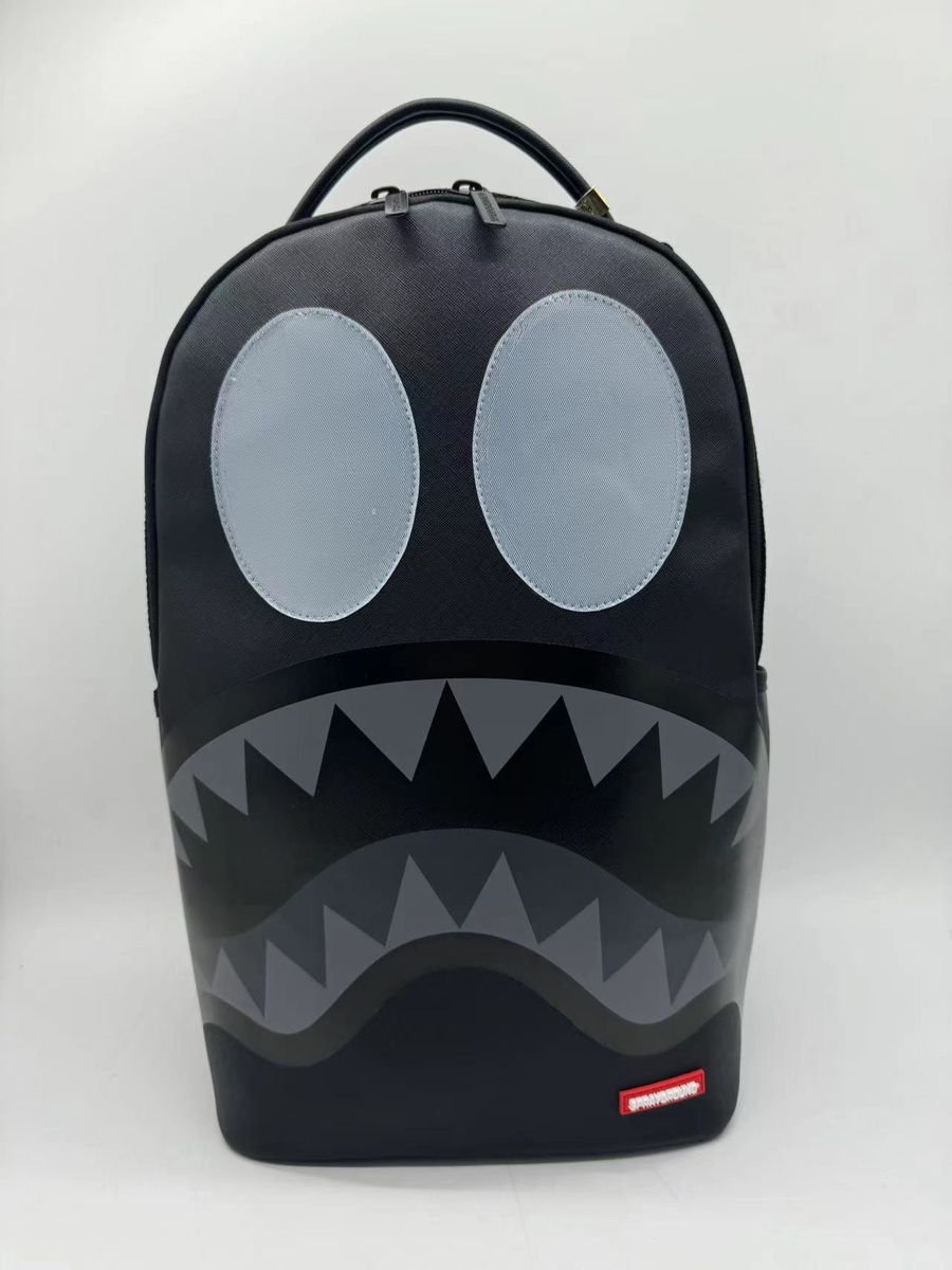 Sprayground Black Removable Eyes Dlxsv Backpack Unisex Style : 910b7556nsz