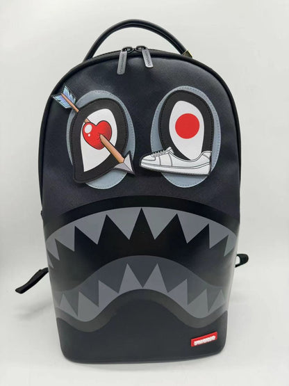 Sprayground Black Removable Eyes Dlxsv Backpack Unisex Style : 910b7556nsz