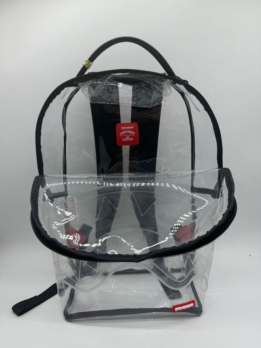 Sprayground Shark Central Clear Dlx Backpack Unisex Style : 910b7752nsz