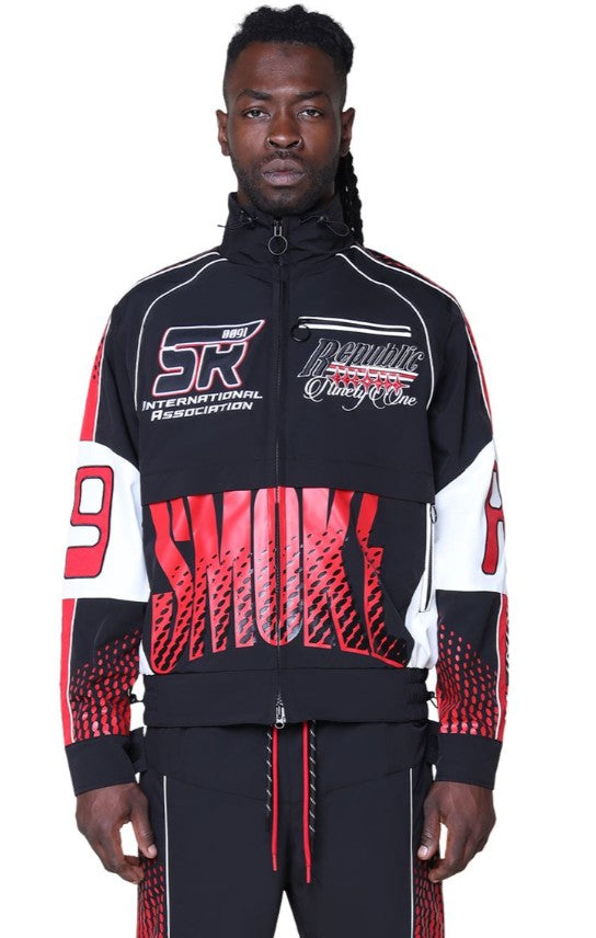 Smoke Rise Republic Windbreaker Jacket Mens Style : Ww25689