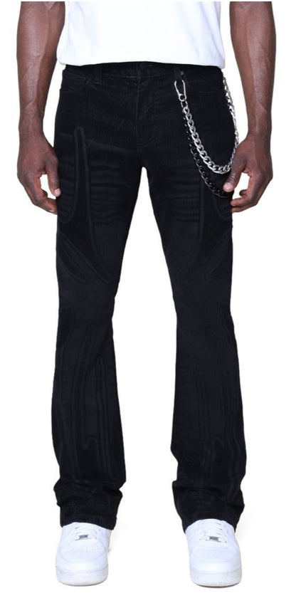 Smoke Rise Field Flocked Jeans Mens Style : Jp25527