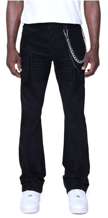 Smoke Rise Field Flocked Jeans Mens Style : Jp25527