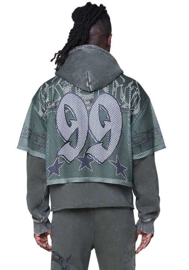 Smoke Rise Luxe Club Mesh 2-fer Hoodie Mens Style : Fo25674
