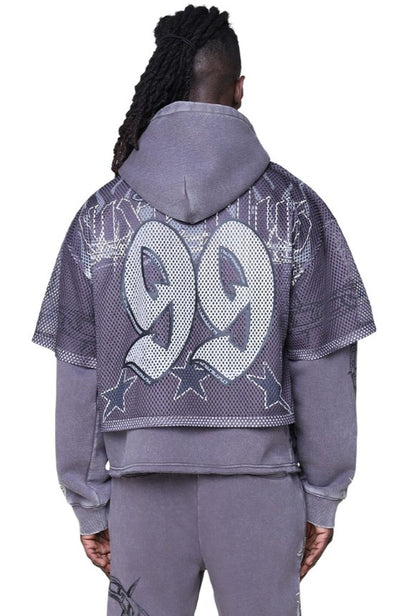 Smoke Rise Luxe Club Mesh 2-fer Hoodie Mens Style : Fo25674