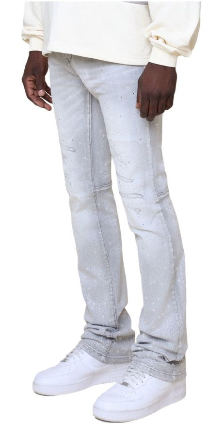 Smoke Rise All Rhinestone Jeans Mens Style : Jp25536