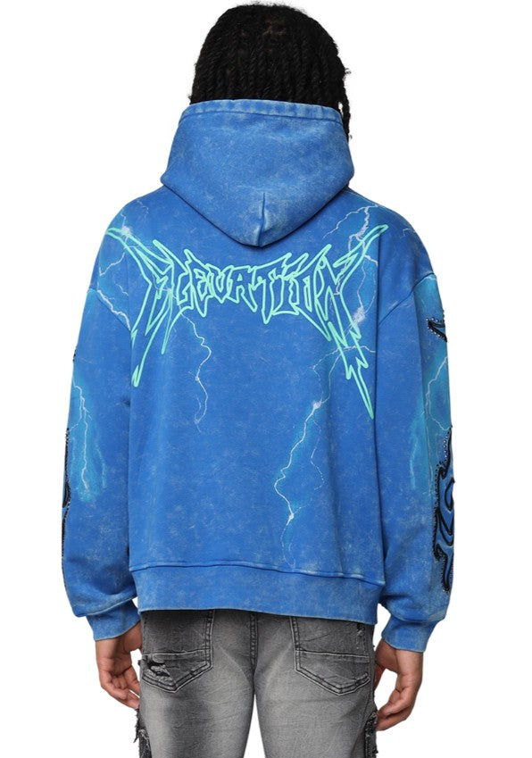 Smoke Rise Paradise Fleece 2fer Hoodie Mens Style : Fo25567