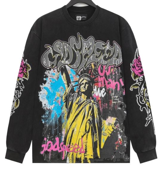 God Speed Vandal Ls T-shirt Mens Style : Gs-vdlst