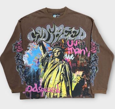 God Speed Vandal Ls T-shirt Mens Style : Gs-vdlst