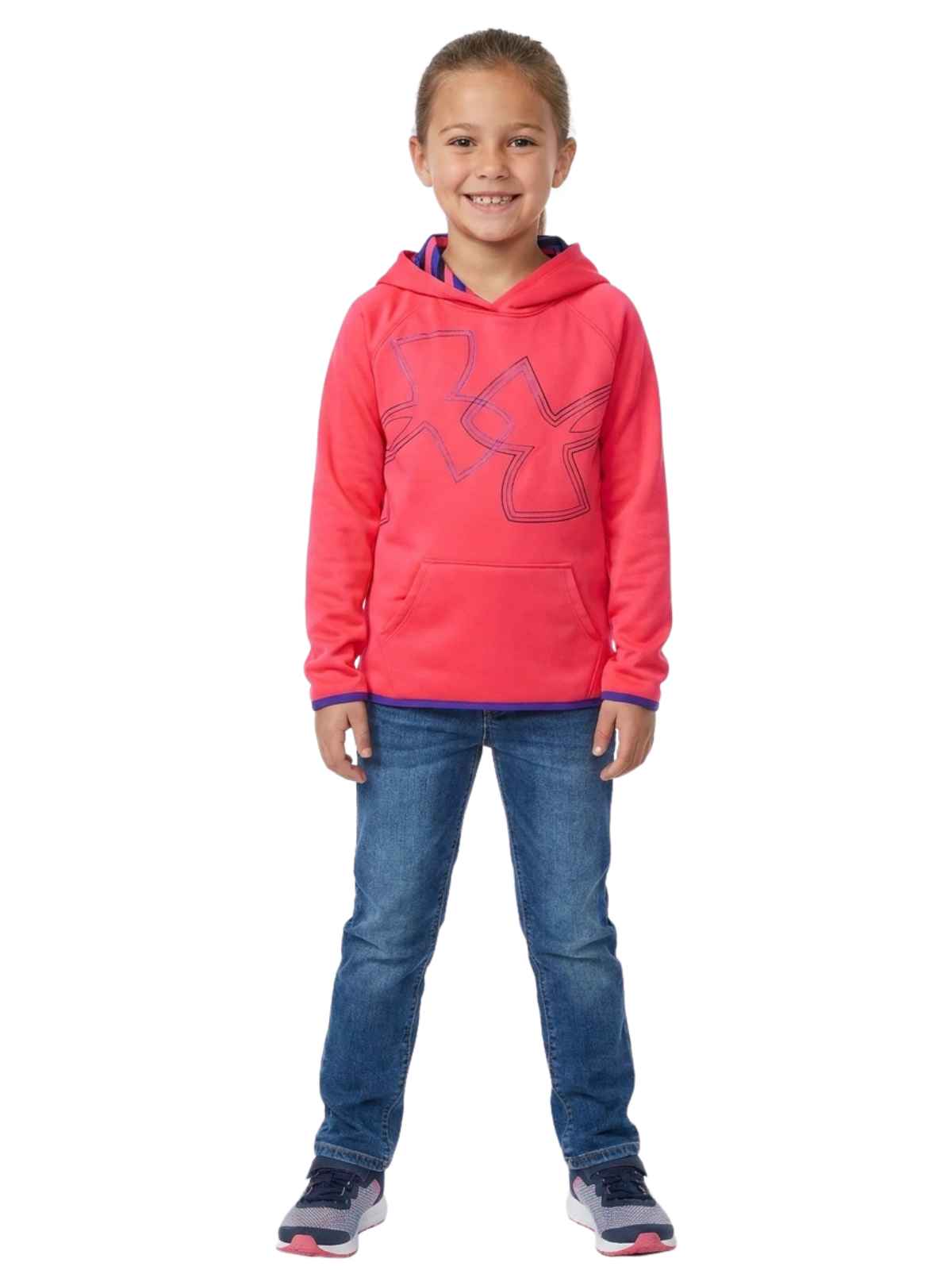 Underarmour Dual Logo Hoodie Big Kids Style : 1317812-975