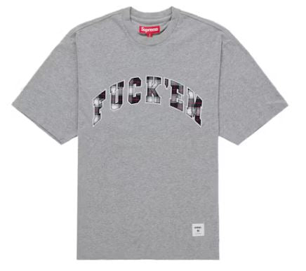 Supreme Fuck Em Plaid S/s Tee Mens Style : Ss26kn40