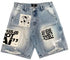 Mixed Emotion Ai Denim Shorts Mens Style : Mix-aids