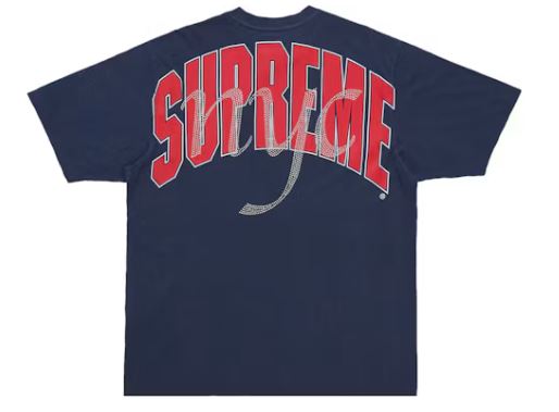 Supreme Rhinestone Script S/s Top Mens Style : Ss26kn86