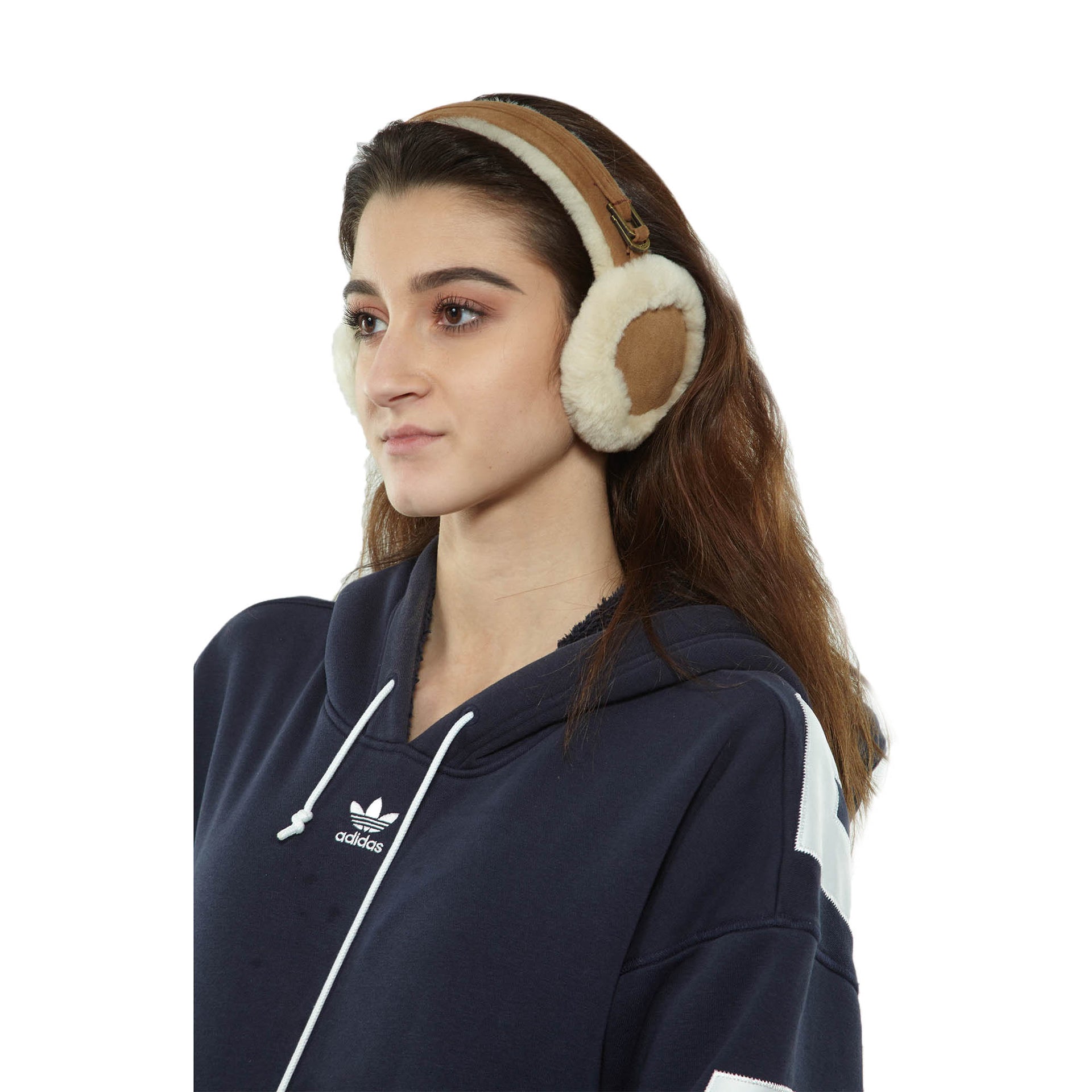 Ugg  Double U Logo Shearling Earmuff  Womens Style : 5801