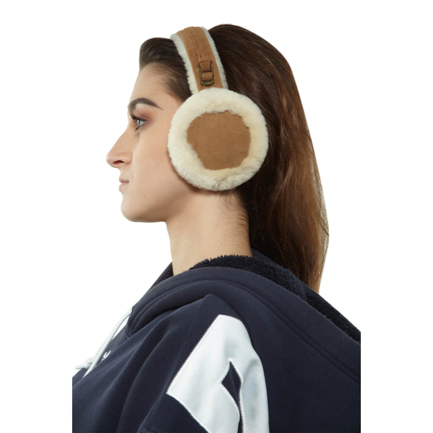 Ugg  Double U Logo Shearling Earmuff  Womens Style : 5801